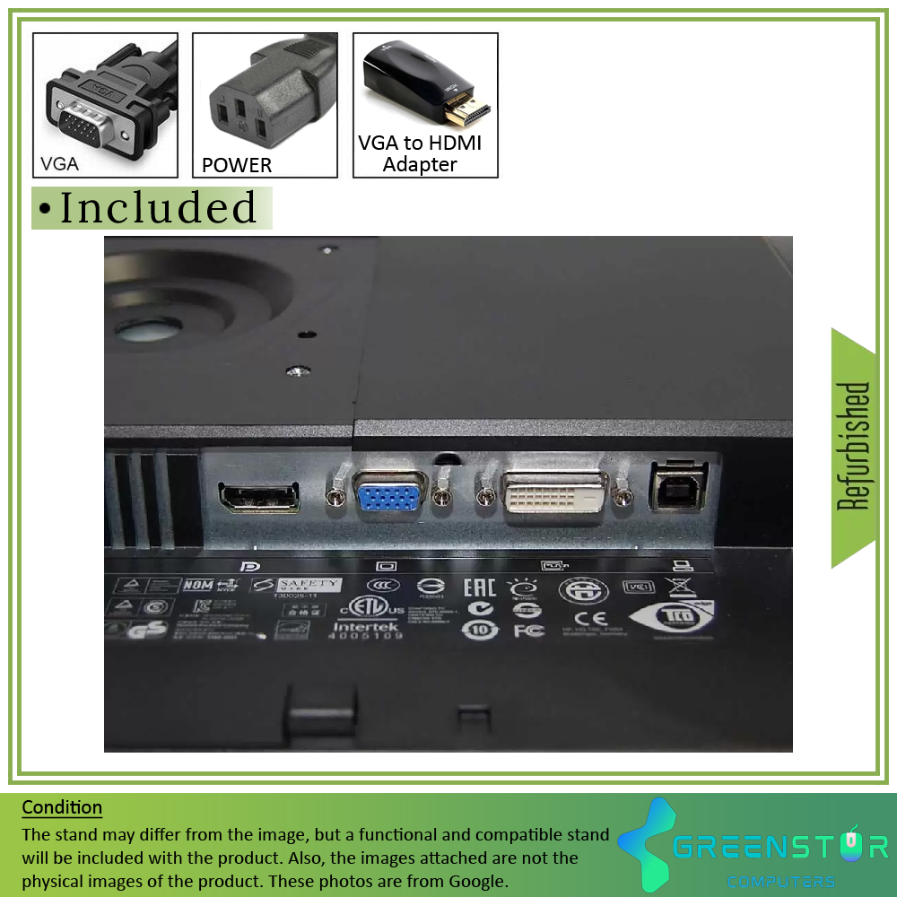  Refurbished(Good) - HP EliteDisplay E231 23-inch Widescreen 1920 x 1080 FHD LED Backlit LCD Monitor